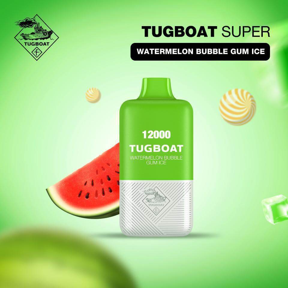 Tugboat Super Disposable 12000 Puffs - Rechargeable Type-C | Best Price in Dubai, UAETUGBOAT