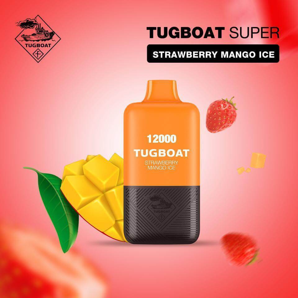 Tugboat Super Disposable 12000 Puffs - Rechargeable Type-C | Best Price in Dubai, UAETUGBOAT