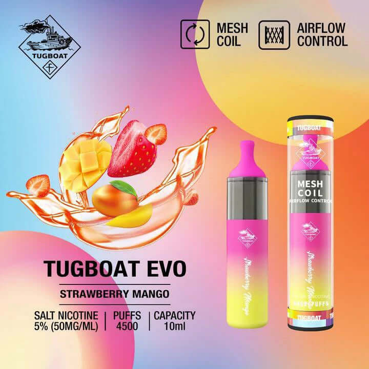Tugboat EVO 4500 Puffs Disposable Vape Pod – Dubai Popular Choice