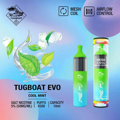 Tugboat EVO 4500 Puffs Disposable Vape Pod – Dubai Popular Choice