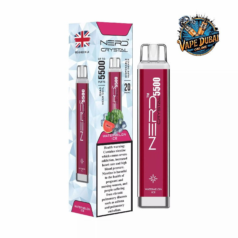 Nerd Crystal 5500 Puffs Disposable Vape | 2% Nic Salt | Dubai UAE