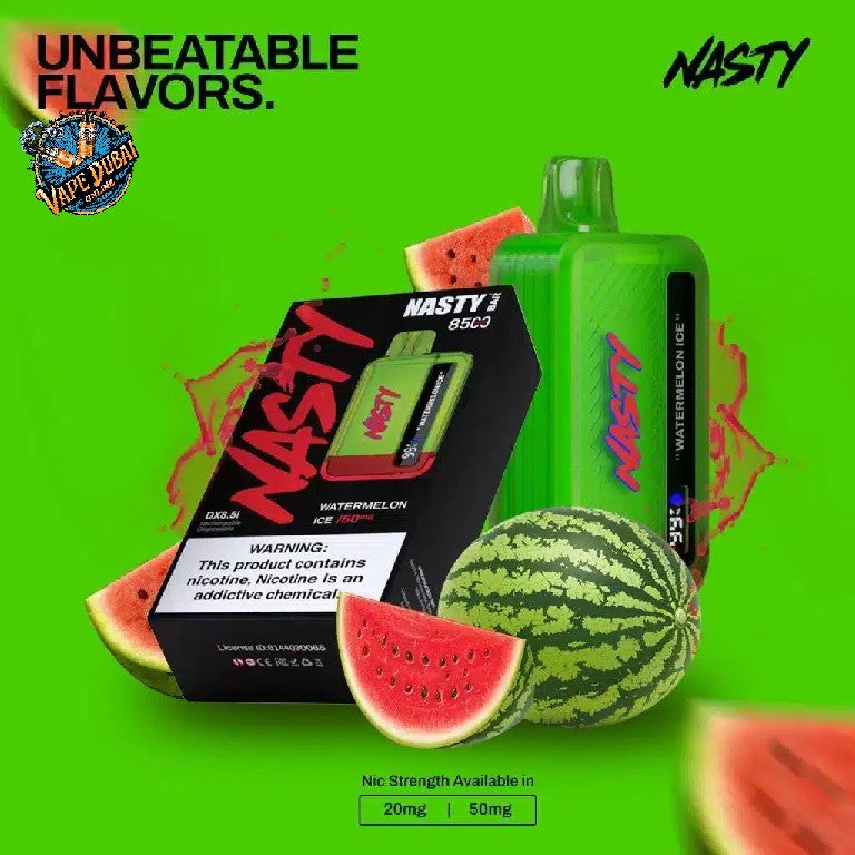 Nasty Bar 8500 Puffs Disposable Vape – Rechargeable | Dubai UAE