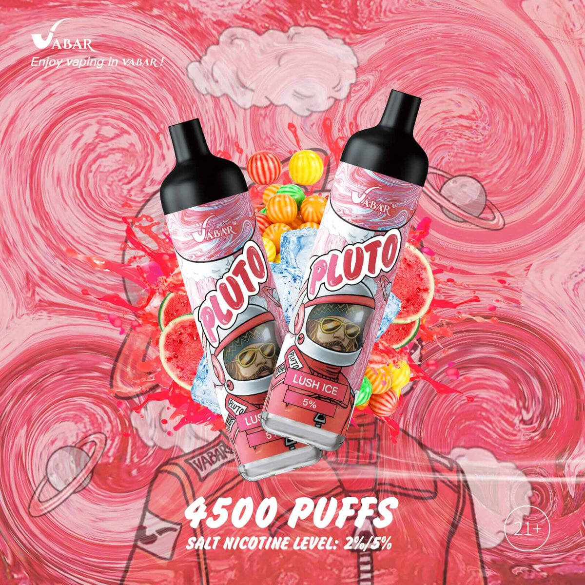 Vabar PLUTO 4500 Puffs Disposable Vape – Best Price in UAE