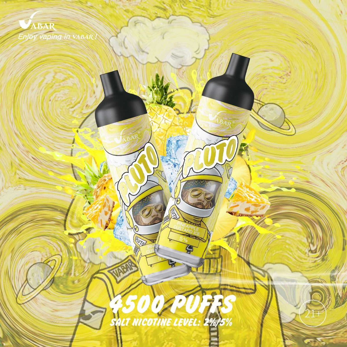 Vabar PLUTO 4500 Puffs Disposable Vape – Best Price in UAE