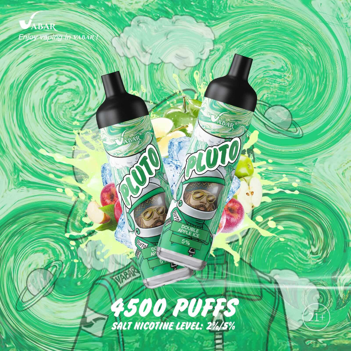 Vabar PLUTO 4500 Puffs Disposable Vape – Best Price in UAE