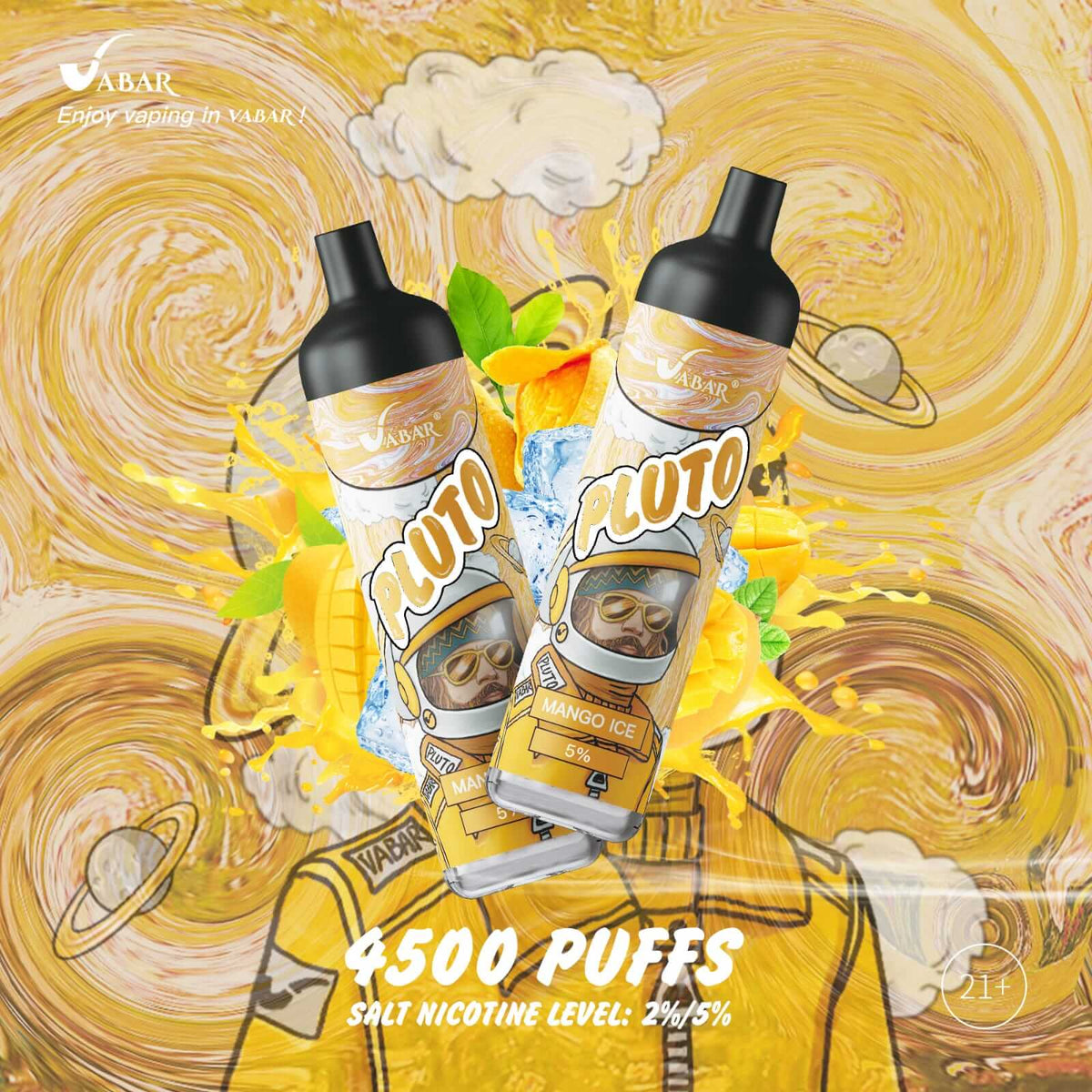 Vabar PLUTO 4500 Puffs Disposable Vape – Best Price in UAE