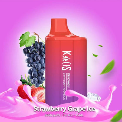 Kaos by SnowWolf 6000 Puffs Disposable Vape – 15ml, Type-C, MTL