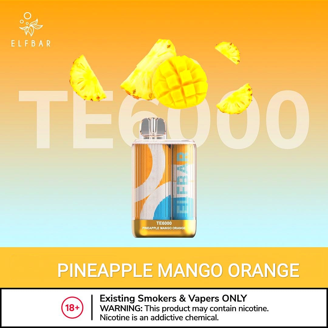 Elf Bar TE6000 Disposable Vape 6000 Puffs 50mg Dubai