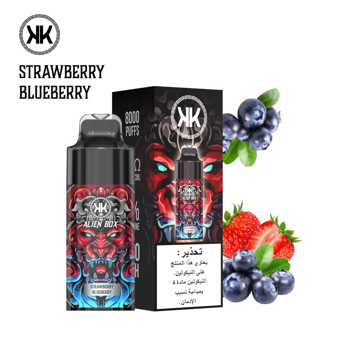 KK Alien Box 8000 Puffs – Rechargeable Disposable Vape in Dubai UAE