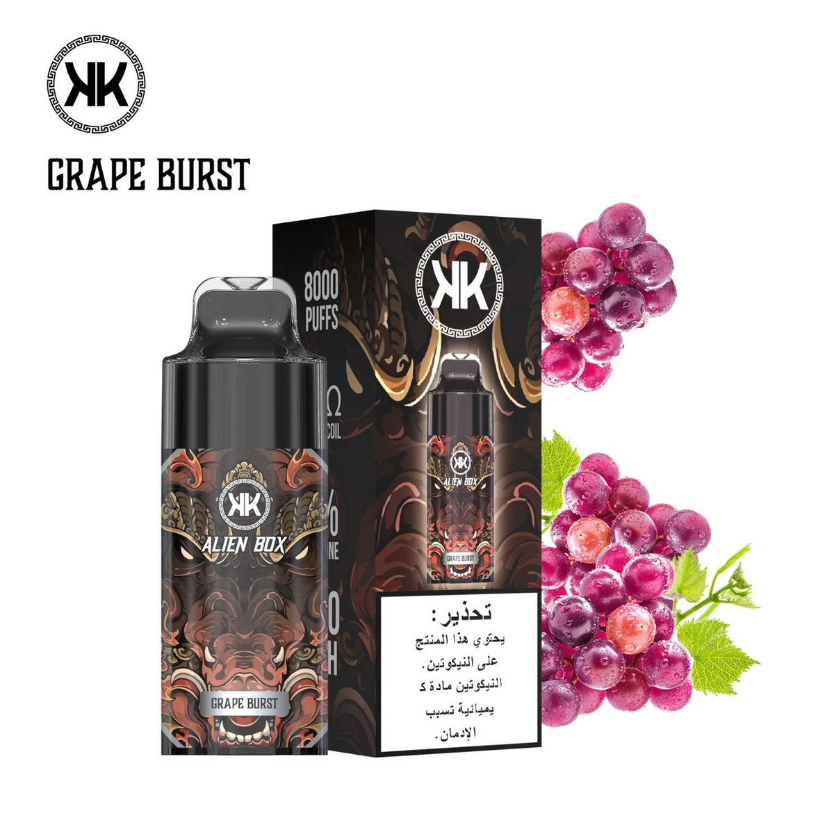 KK Alien Box 8000 Puffs – Rechargeable Disposable Vape in Dubai UAE