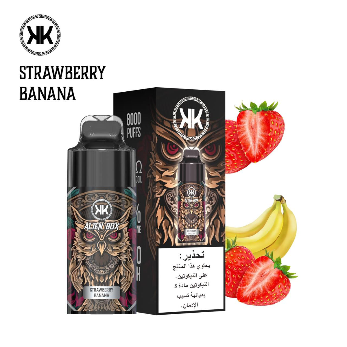 KK Alien Box 8000 Puffs – Rechargeable Disposable Vape in Dubai UAE