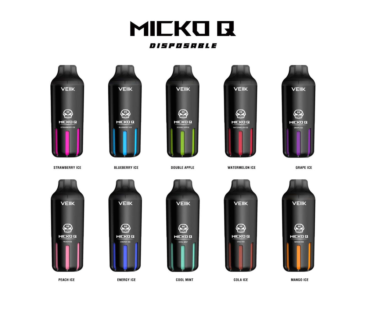 VEIIK Micko Q 5500 Puffs Disposable Vape – Top Seller in UAE Dubai