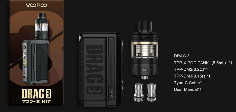 Voopoo Drag 3 vs Drag 3 TPP X Vape Kit  Best Price in Dubai UAE  Vape  Dubai Online