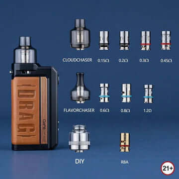 VOOPOO DRAG MAX 177W Kit with PnP Tank – Dual 18650 Vape UAE