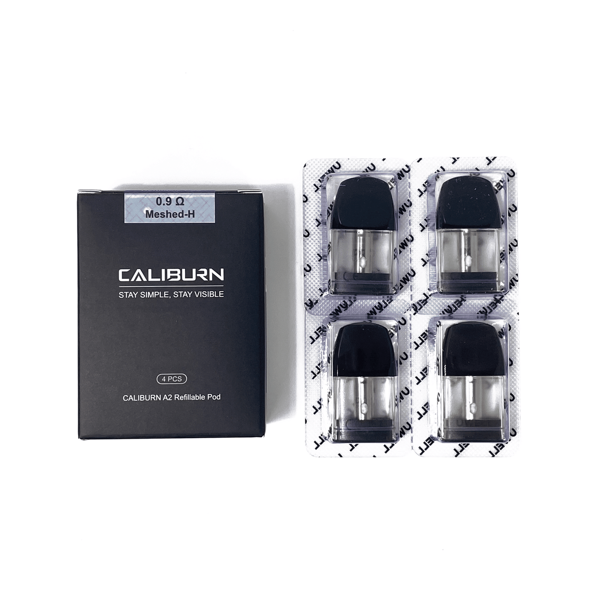 Uwell Caliburn A2 Replacement Pods 0.9Ω Mesh Coil – 2ml (4pcs) Dubai